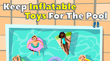 Keep inflatables for the pool